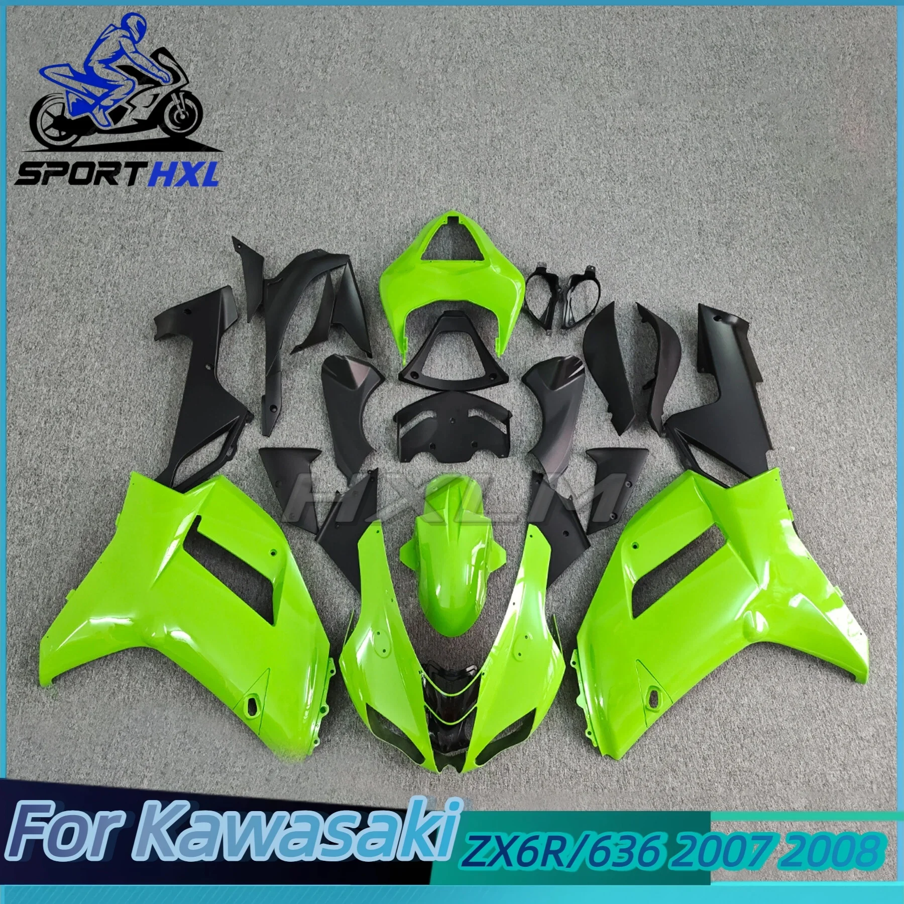 

The ABS For Kawasaki Ninja 636 ZX-6R 2007 2008 Motorcycle Plastic Body Panel Fairings ZX6R 07 08 Sportbike Fairing Kit
