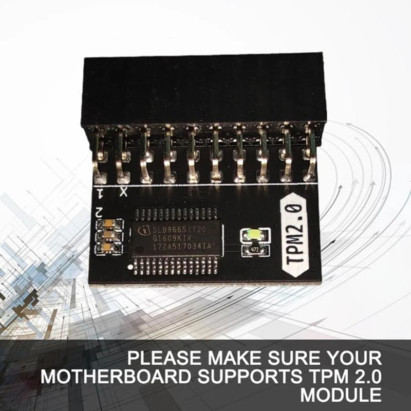 LPC Protection Module For ASUS TPM-L R2.0/Gigabyte GC-TPM2.0 Compatible With  And For AMD Platform Module 20-Pin-AD13