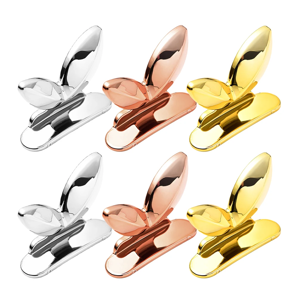 

6pcs Toilet Lid Lifter Stylish Raised Handle for Seat Raise Durable Various Toilet Seats Rose Gold