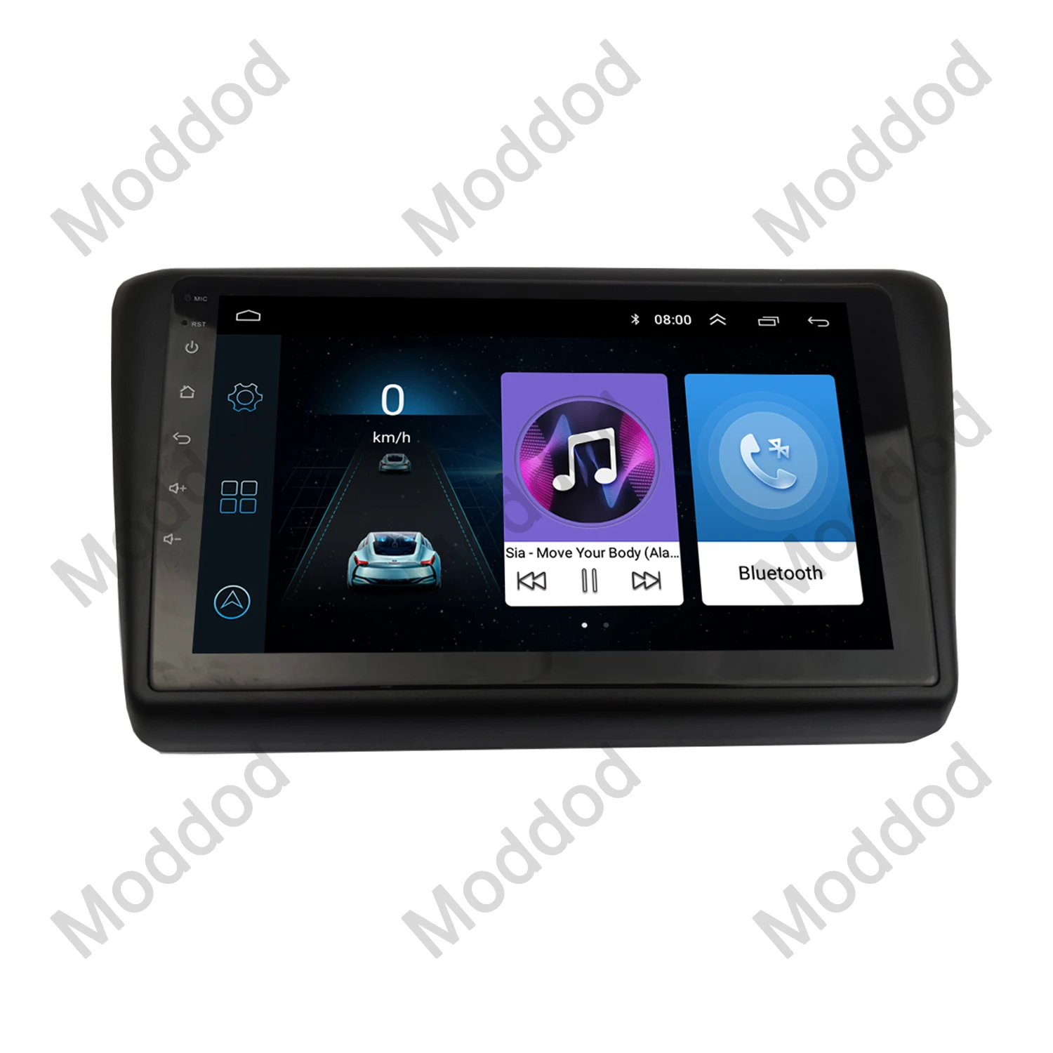 Cocok untuk SKODA RAPID 2013 Stereo 9 inci pemutar GPS DVD pasang Panel Surround Trim pelat wajah Kit dudukan dasbor bingkai faceplate