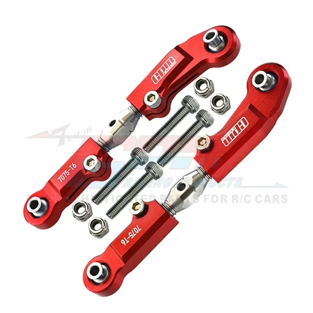 GPM Metal 7075 Alloy Front Steering Tie Rod AR330230 + AR340070 for ARRMA 1/7 FELONY INFRACTION LIMITLESS V2 1/8 TYPHON 6S BLX