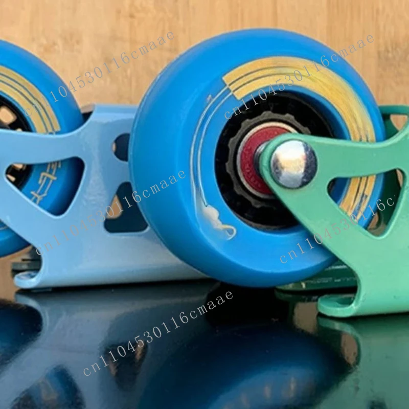 New Roller Road Board Split Portable Skateboard Wheel 82A Drift Board Wheel Anti Slip, Blue