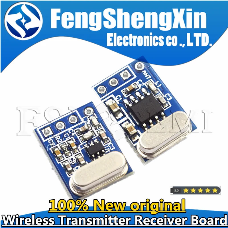 1Set 2Pcs 433MHZ Wireless Transmitter Receiver Board Module SYN115 SYN480R ASK/OOK Chip PCB for arduino