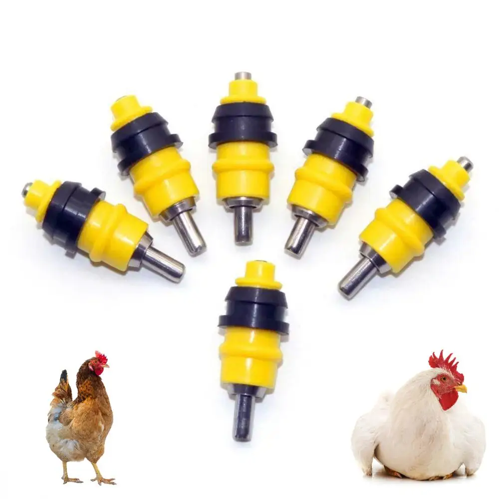 5/20/50 Pcs Poultry Chicken Automatic Nipple Drinker Spring Drinking Spout Chicken Farm Leak-proof Drinking Water Equipment