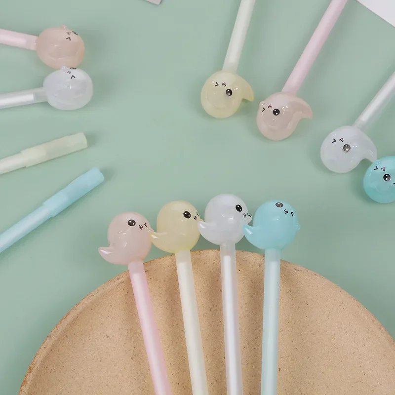 30PCS Girls' Creative Simple Cartoon Students' Neutral Pen Lovely Modelling Pen Wholesale Pen