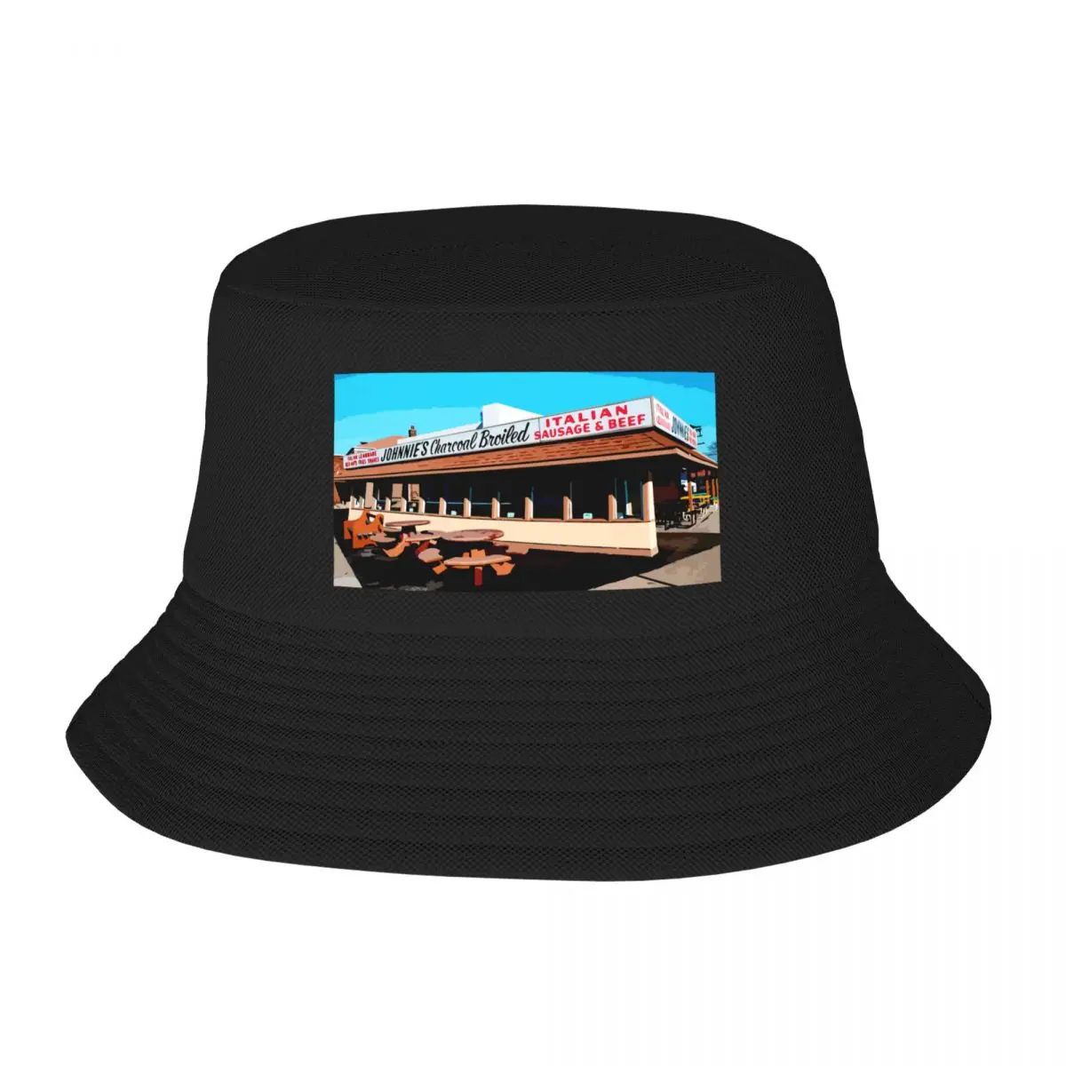 

New Johnnie's Beef - Elmwood Park - Chicago Food Classic Bucket Hat Hat Man For The Sun party hats Hat For Women Men's