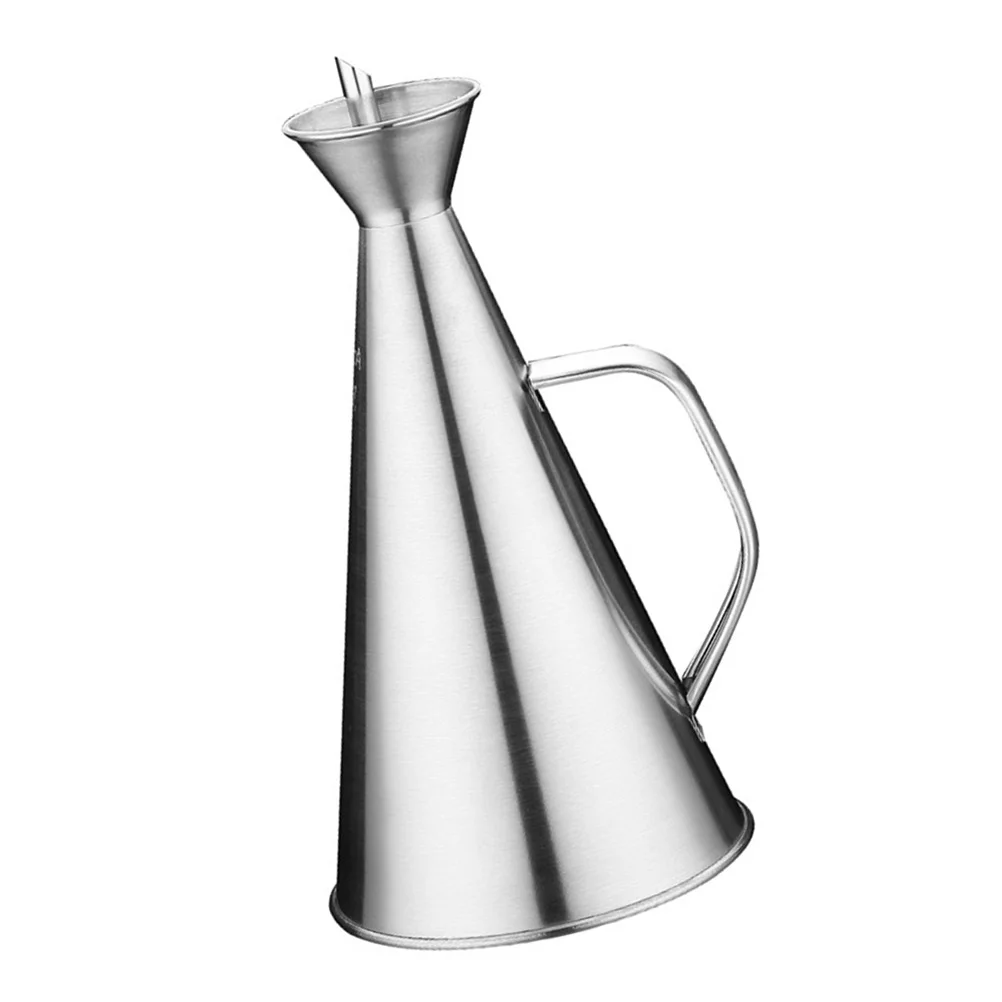 

Stainless Steel Oil Dispenser 500ml Vinegar Bottle Condiment Container Leak Proof Design Kitchen Tool Oil Bottle