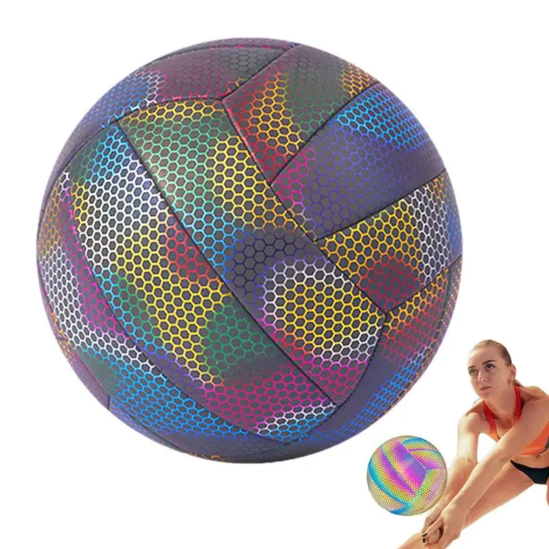 

Glowing Volleyball Sports Training Game Play Ball Glowing Ball Soft Beach Volleyball For Teens Volleyball For Gym Training Beach