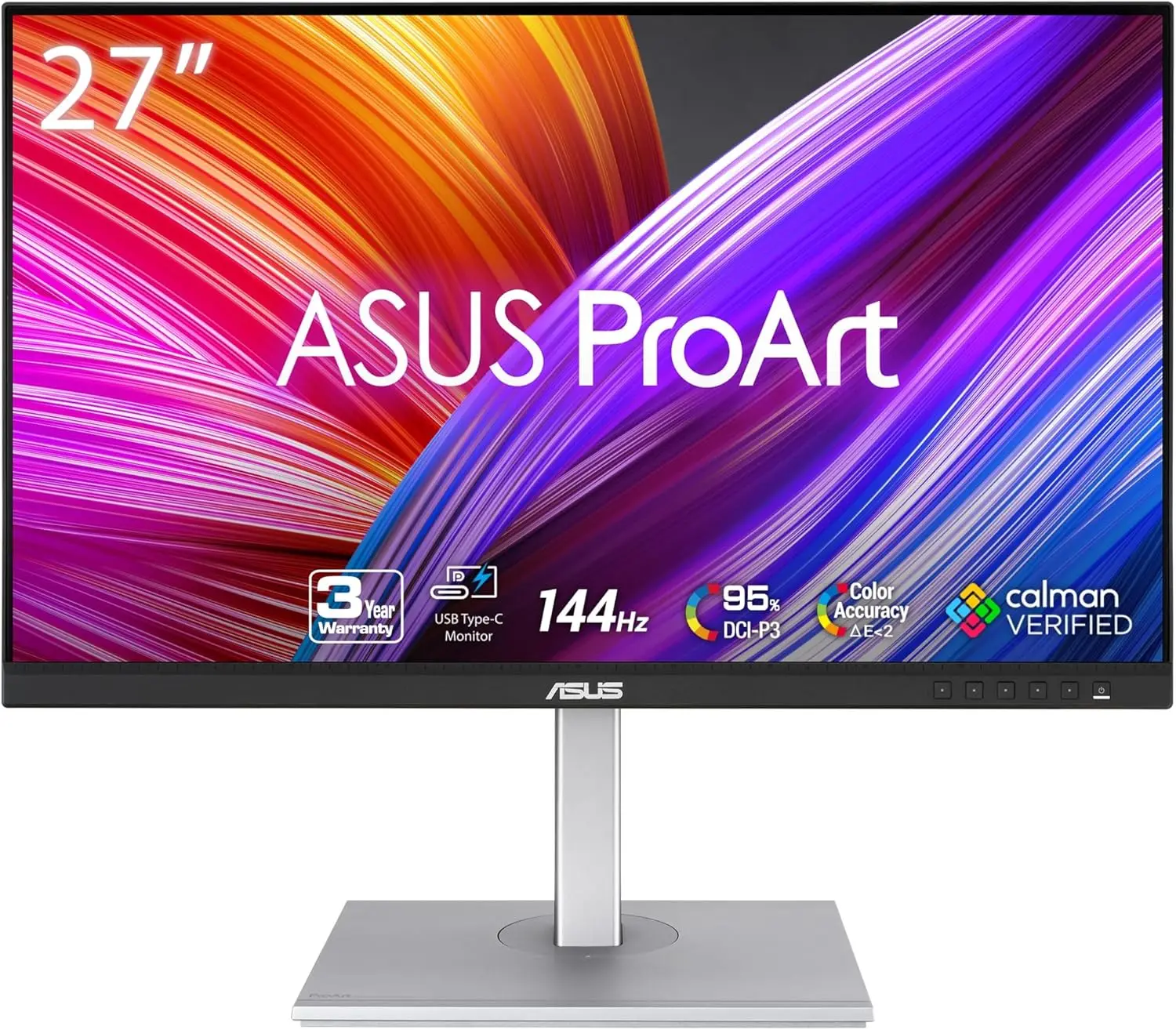 27” 1440P Professional Monitor IPS, QHD (2560 x 1440), 144Hz, 95% DCI-P3,Calman Verified