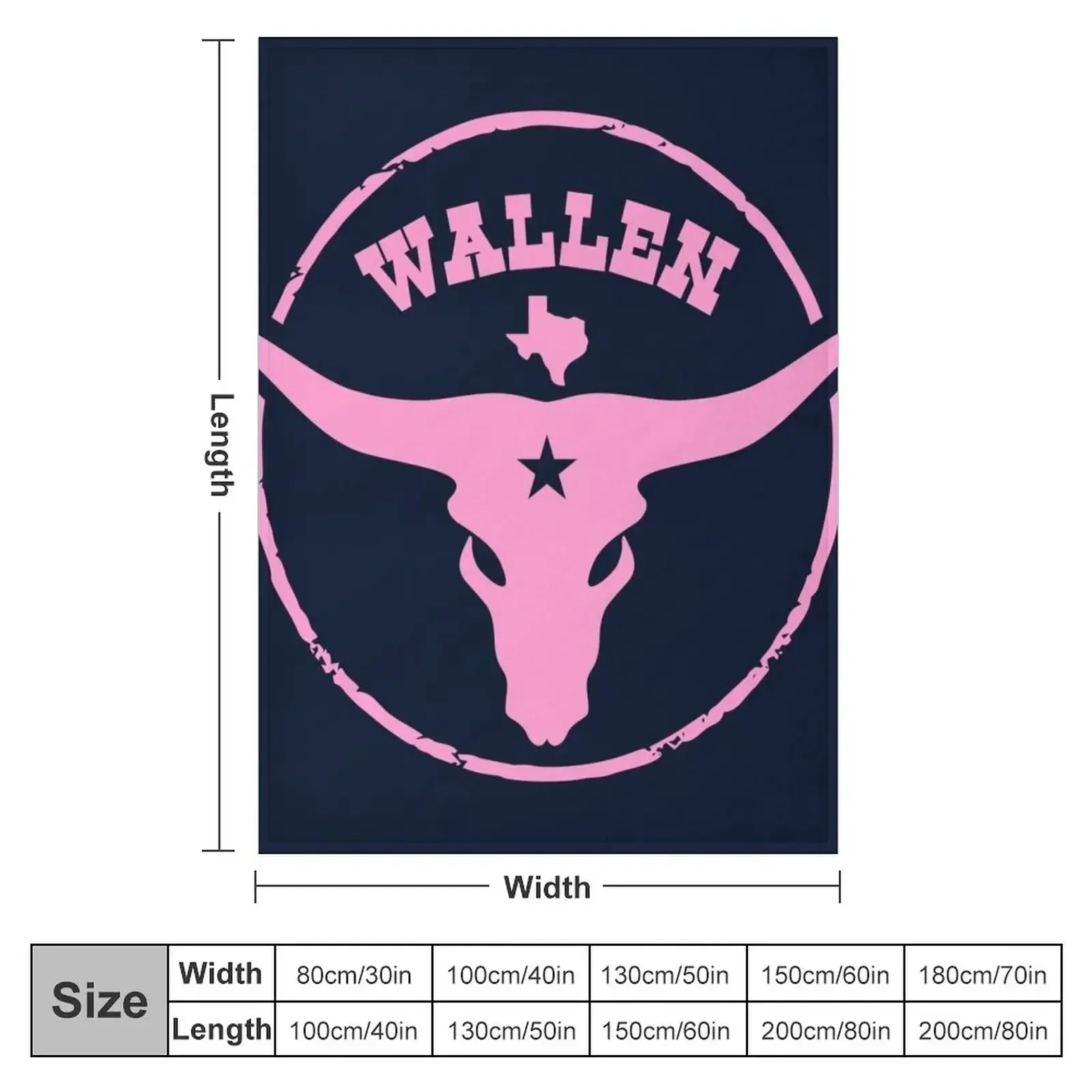 New Wallen Flag - Pink Color Throw Blanket warm winter Heavy Blankets