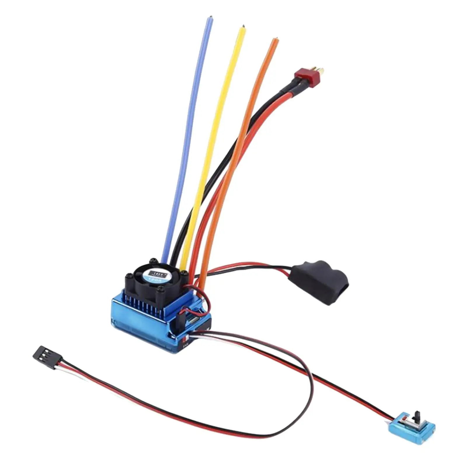

Blue Brushless ESC Controller 120A for RC 1:8 1:10 Car Truck