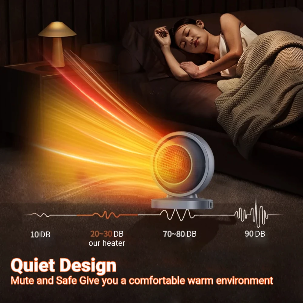 منفاخ الهواء الساخن صغير PTC مروحة ومدفأة سخان كهربائي مراوح التدفئة الحمام مروحة سخانات المحمولة الذكية مروحة ومدفأة للحمام المنزل