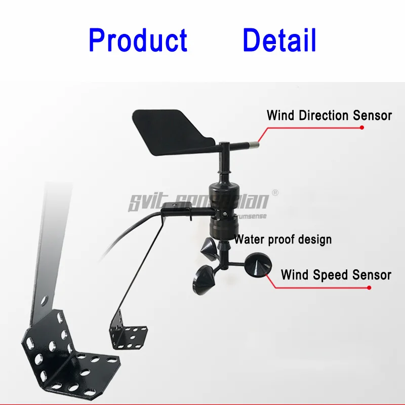 Sensore di direzione della velocità del vento integrato Trumsense STTWSWDI930025S da 9 a 30V potenza da 0 a 2.5V uscita per il monitoraggio