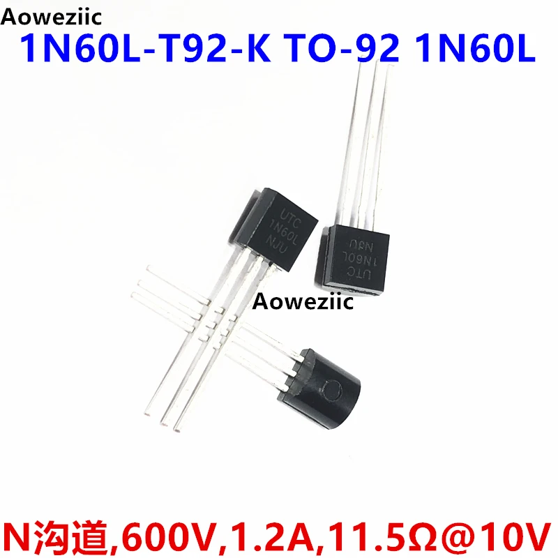 1N60L-T92-K UTC 1N60L N-channel 1W 1.2A MOSFET TO-92