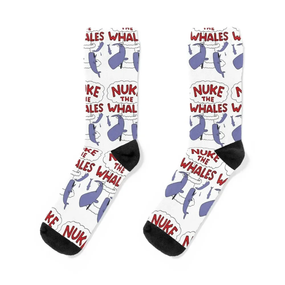 

Nuke the whales Socks Running gifts sports stockings Socks Men Women's