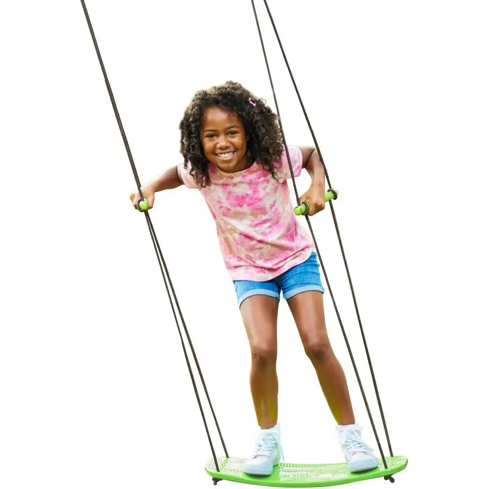 

Kick Stand Up Suring Tree Swing Outdoor Swings or Kids Up to 200 Lbs - Hang rom Up to 10 eet High - Includes 24" SwingBoard, UV