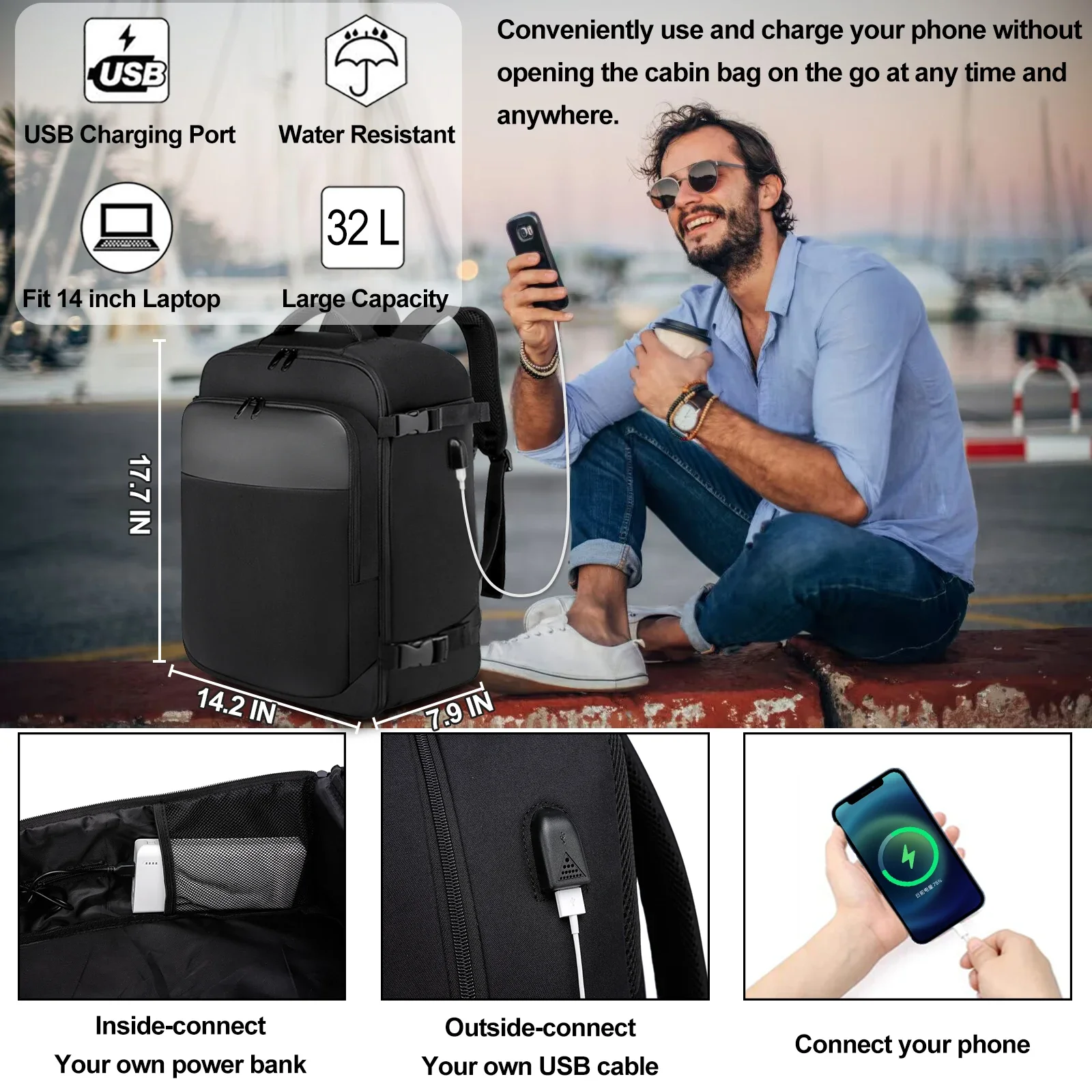 Thumbnail 3 - #22 Trending Cabin Luggage Backpack Right Now