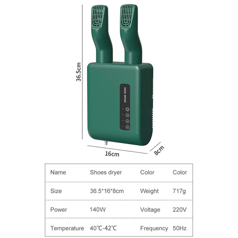 Secador de zapatos eléctrico de 220V, esterilizador de botas, Protector de pies, desodorante, calentador de zapatos