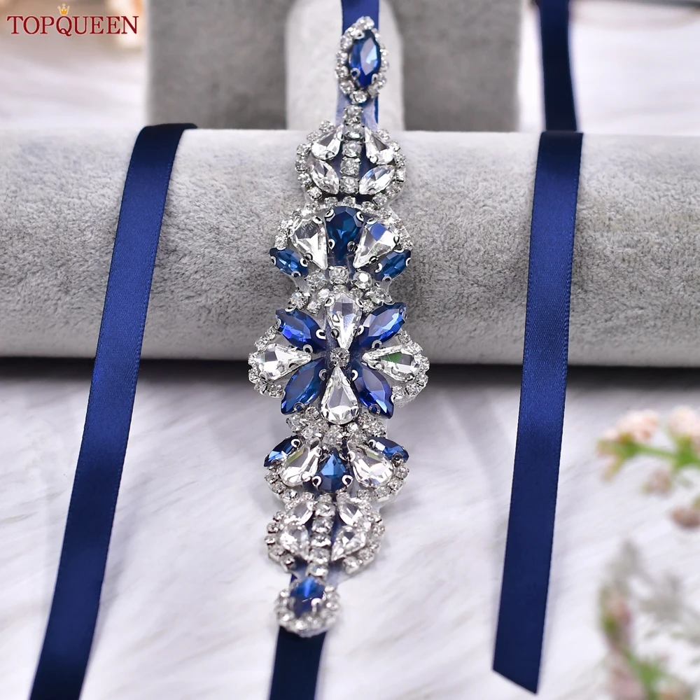 TOPQUEEN Fashion Full Rhinestone Wedding Belt Crystal Women\'s Belt Bridal Dress Accessories Party Bridesmaid Gifts S464-ML