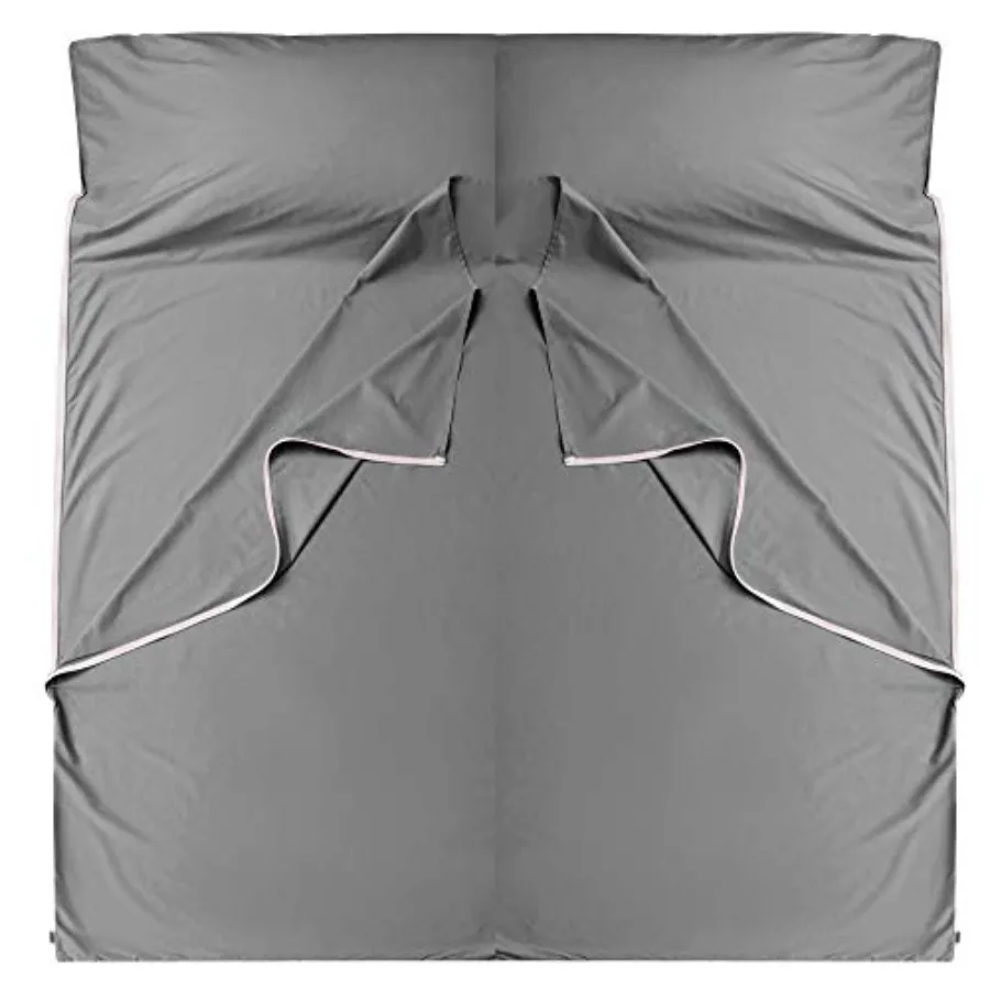

Brand - GANNAFEE Cotton Sleeping Bag Liner with Zipper - 100% Cotton Travel Sheet Sleep Sack Adult - Travel Sleeping Bag for Ho