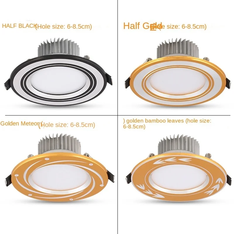 3 colours Embedded led downlight opening 6.5 7.5 8 cm 3W ceiling lamp living room barrel lamp ceiling hole lamp