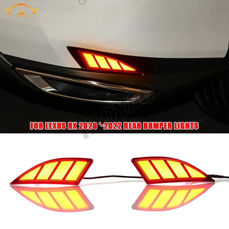 

For Lexus RX 2020-2022 Brake Light Turn Signal Backup Reflector Lamp Taillight Fog