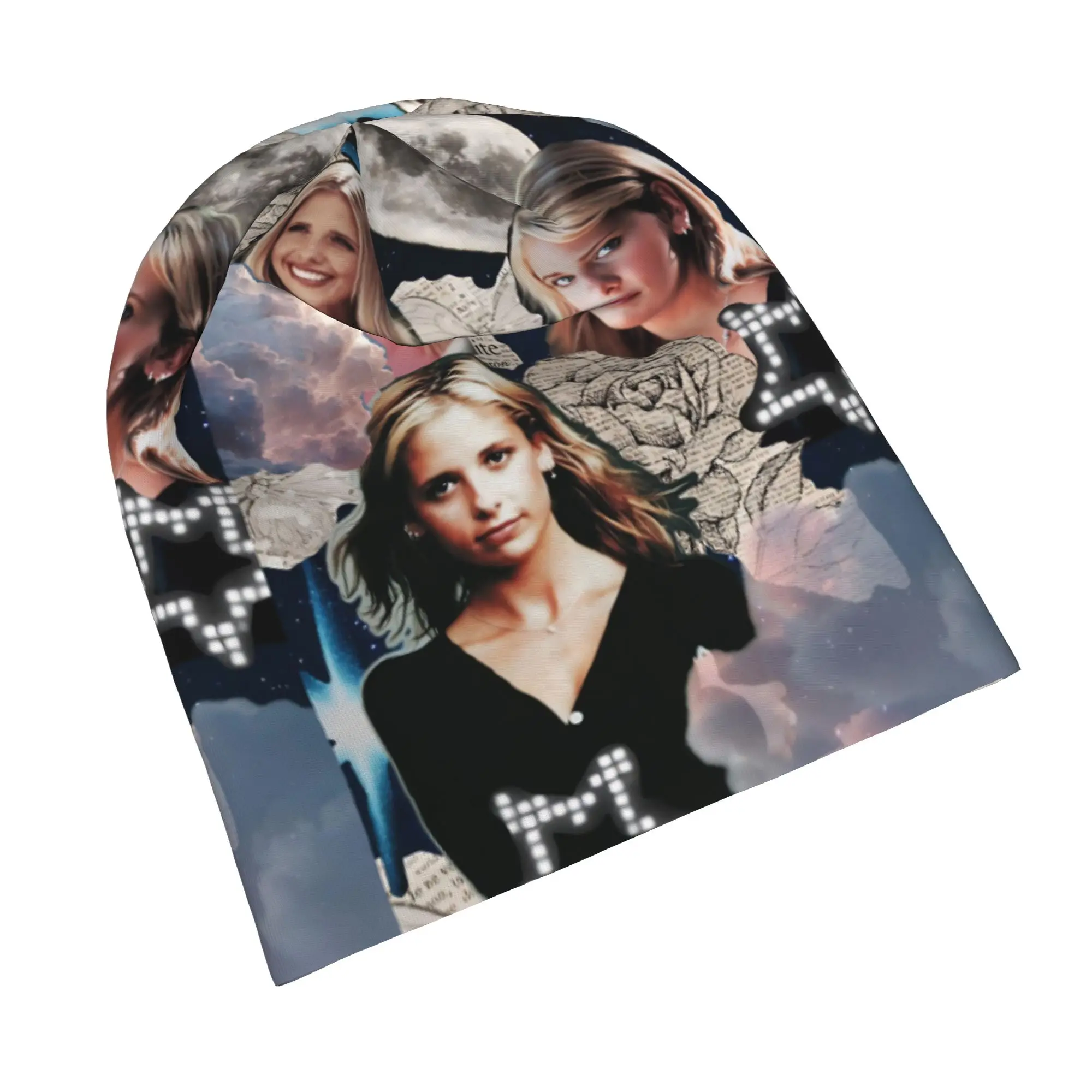 Buffy the Vampire Slayer Bonnet Hat Autumn Winter Ski Skullies Beanies Hats Horror Movie for Men Women Warm Head Wrap Caps