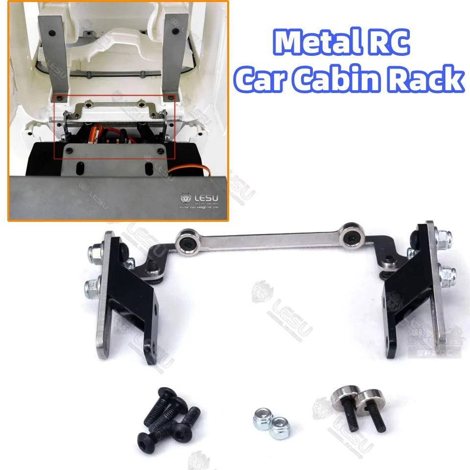 

Металлическая стойка для автомобильной кабины для 1/14 Tamiya RC LESU FH16 FH12, грузовик R730, модификация, шарнирный кронштейн для кабины, контейнер для трактора