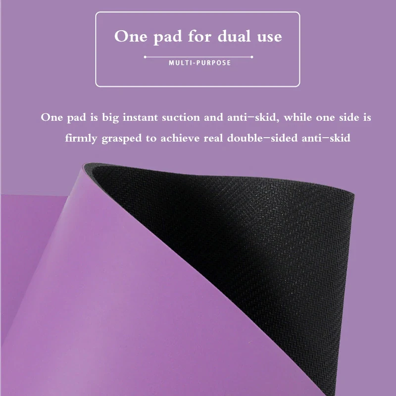 بساط اليوغا المطلي بالبولي يوريثان من المطاط الطبيعي، بساط تمارين صديق للبيئة للياقة البدنية والتمدد #6