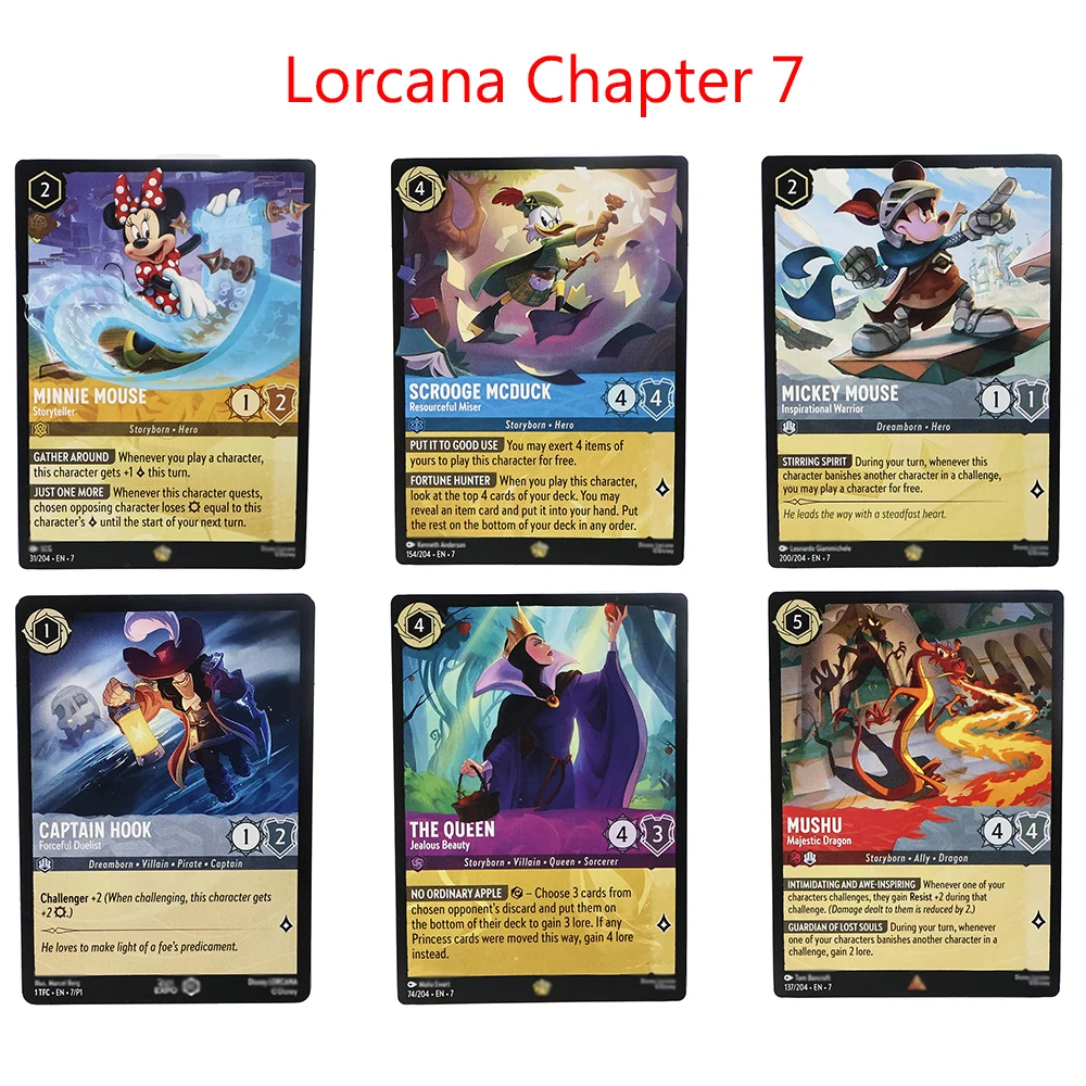 

English Version PROXY Lorcana Chapter 6 Chapter 7 Cards Dalsy TIC ET TAC Tiana Tigrou Basil Baymax YamaTCG Game Collection Cards