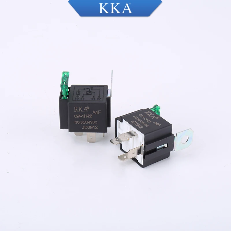 [25pcs/Box]KKA-A4F 30A Automotive Fuse Relay 12V/24V 4pin/5pin for Car Motor Boat Auto Vehicle