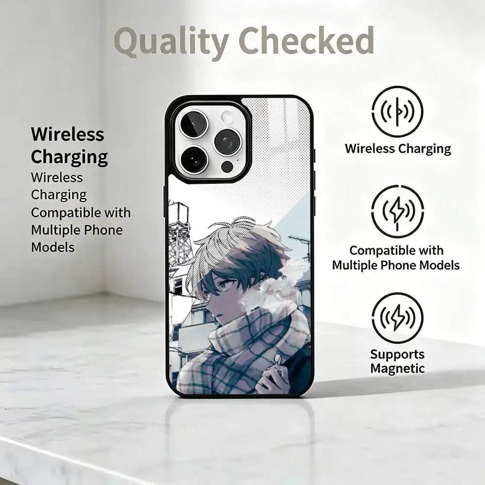 BL- Anime Given  Phone Case For iPhone17,16,15,14,13,12,11 Plus,Pro Magnetic Supports Magnetic Wireless Charging