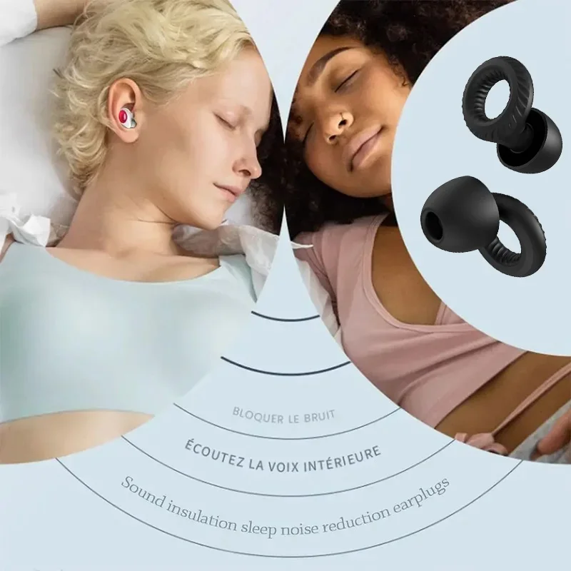 New Silicone Swimming Earplug Sleep Noise Ear Plug Canceling Noise Reduction Supplies Soundproof Noise Canceling Earplugs