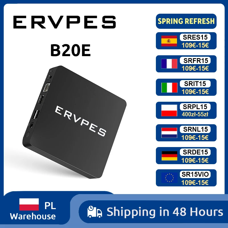 ERVPES Mini Pc B20E Windows 11 Pro 8GB RAM 128GB ROM 6500Y Micro Desktop Computer Dual-Band Wifi Mini Pc