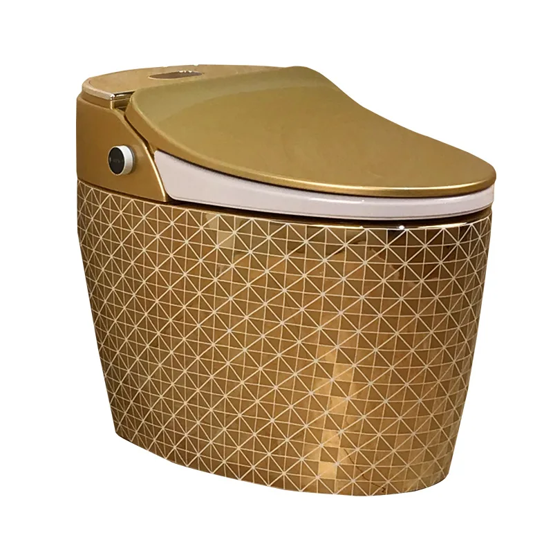 

Europe, America, gold smart toilet, color gold integrated automatic toilet, constant temperature women's washing impulse