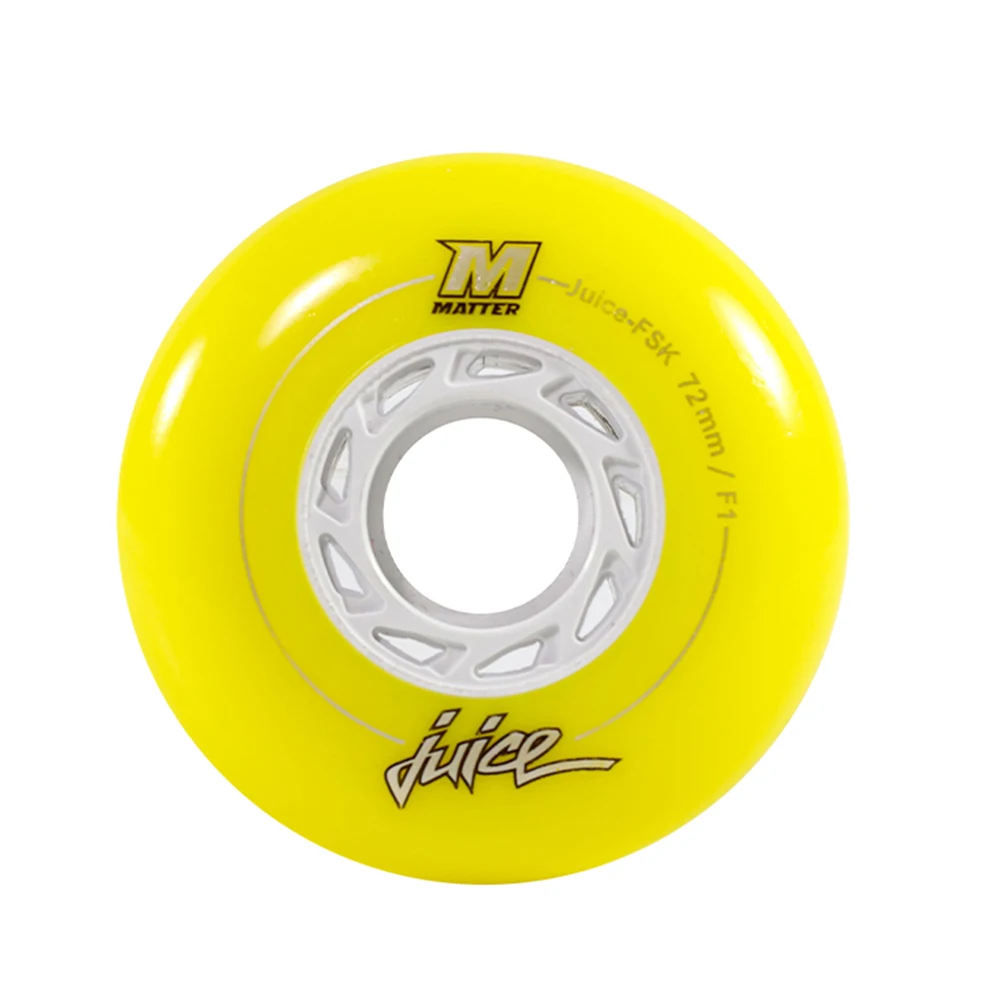 Matter Juice FSK Skate Wheels F1 Hardness 100% Original 7276 80mm Powerslide EVO Slalom Roller Skating Tires For SEBA Patines 8