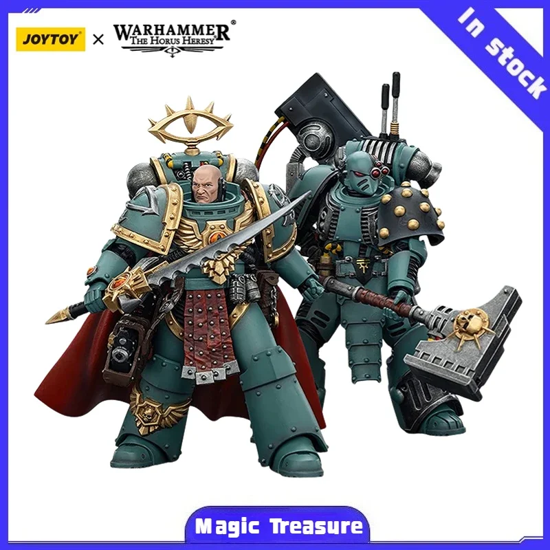 【MT】JOYTOY Warhammer 40K Sons of Horus Tybalt Marr Captain of The 18th Company Siege Breaker 1/18 Action Figure Model view 3
