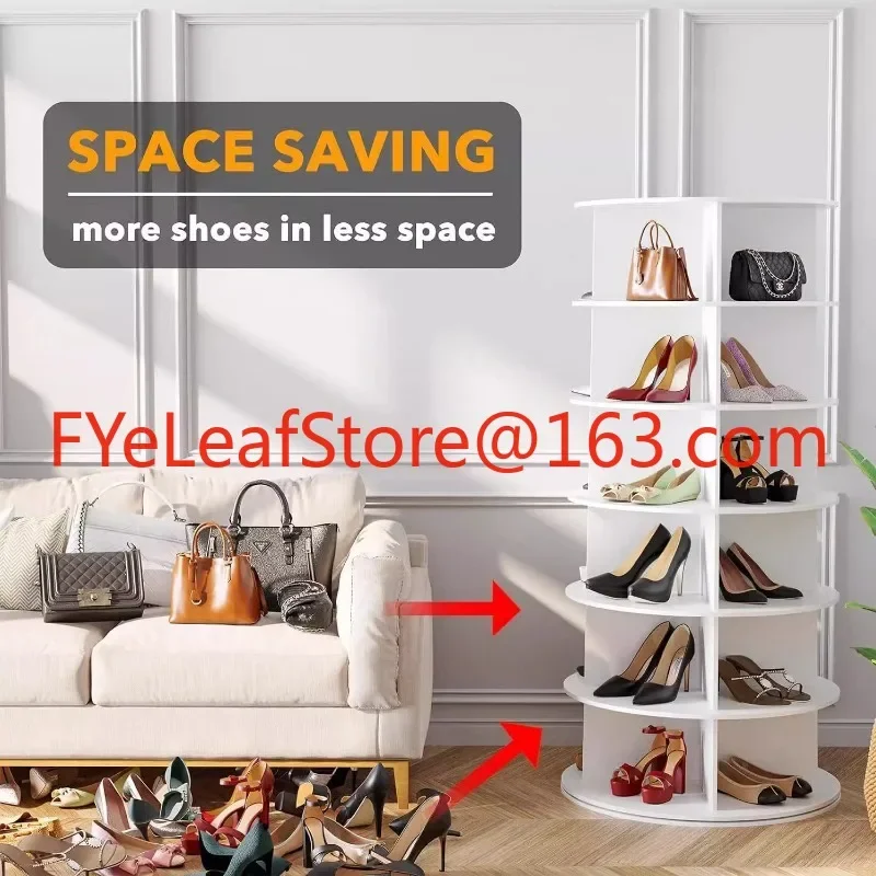 Creative rotating multi-layer display storage rack pvc board