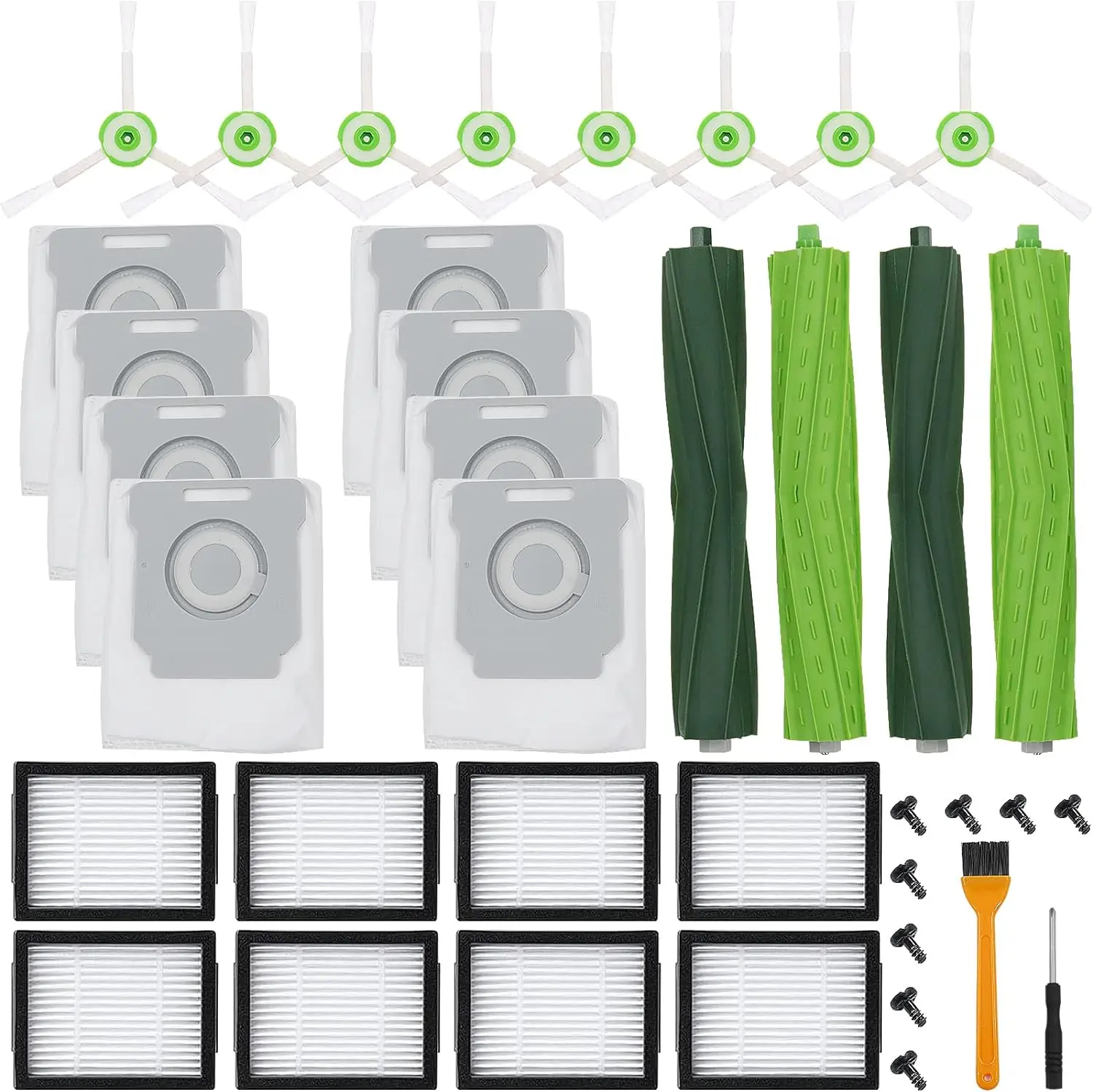 26 Pack Replacement Parts for iRobot Roomba E/i/j Series, E5 E6 E7 i2 i3 i3+i4 i4+ i6 i6+ i7 i7+ i8 i8+/Plus