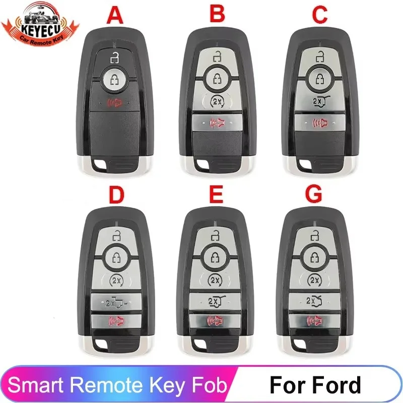 

KEYECU 434MHz Original Smart Key For Ford Expedition F-Series Raptor MK5 2023 Mustang 2024 Taurus Titanium 49 Chip M3N-A3C108397