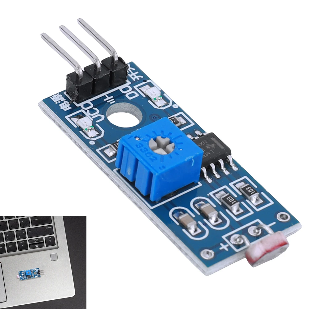 LM393 Photoresistor Resistance Module with Digital Analog Output Digital Light Intensity Detection Module for Arduino DIY Kit