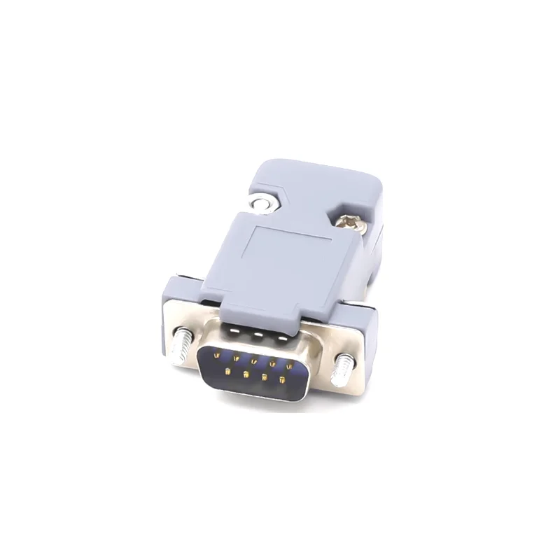 

5Sets RS232 Serial Port Connector DB9 Female Male Socket Plug Connector 9pin Copper RS232 COM Socket Adapter Plastic Shell