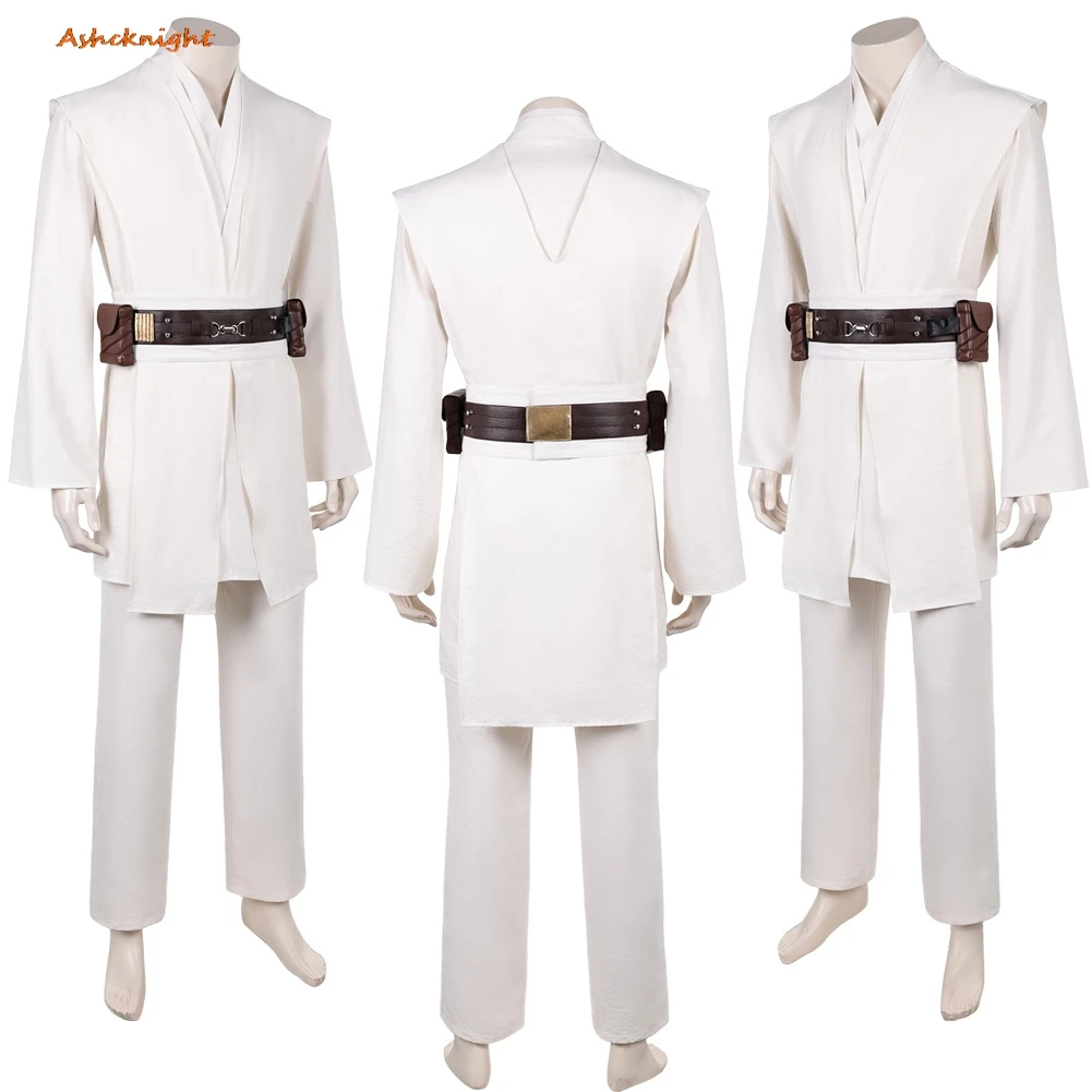 

Movie Space Battle Cosplay Obi Wan Clothes Top Pants Men Party Disguise Roleplay Male Outfits Suit Halloween Costume Carnival