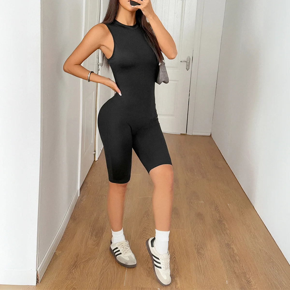 

Yoga Sports Style Sexy Shorts Jumpsuit Women's Clothing 2025 Spring And Summer Station