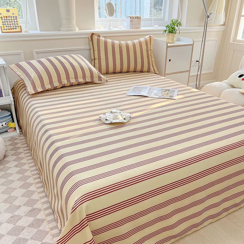 1 printed sheet floral Nordic style Single Double bedding Single Student dormitory bedding (pillowcase not included)