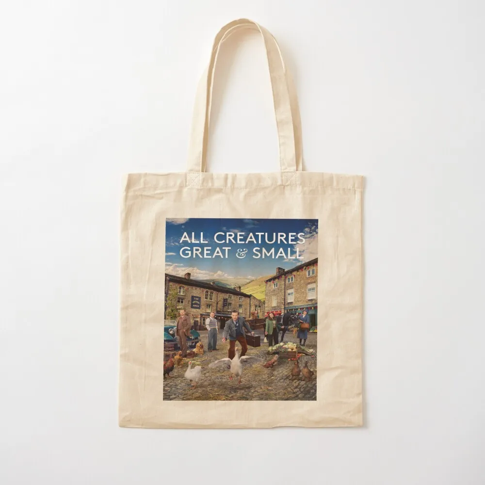 All Creatures Great and Small family Tote Bag Handbags Woman shopper bag Canvas Tote Bag