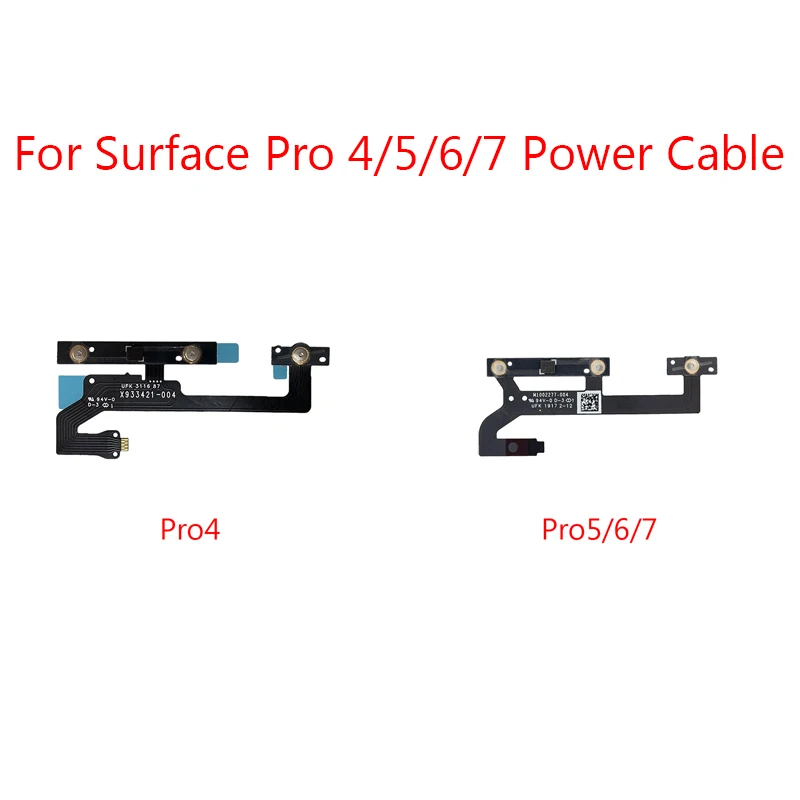 Power Switch Volume On Off Button Flex Cable For Microsoft Surface Pro 4 5 6 7 Pro4 Pro5 Pro6 Pro7 1724 1796 Replacement Parts