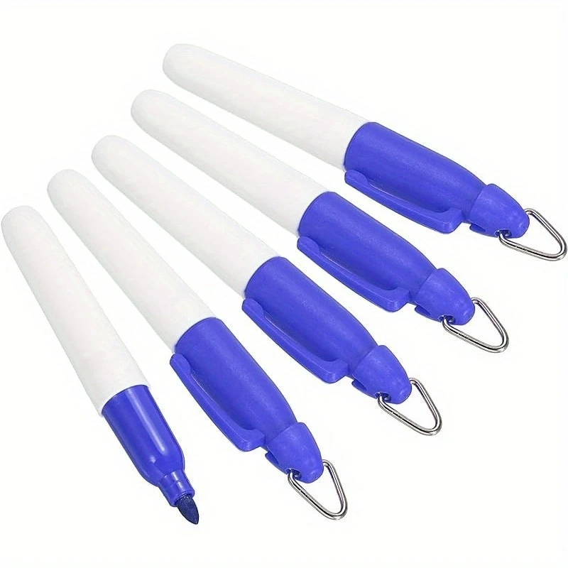 5/10 Stück Mini-Permanentmarker, Golfball-Markierungsstift mit Schlüsselanhänger-Clip für Büro, Besprechungen, Outdoor-Aktivitäten, Schule, 7 Farben – Detail 7