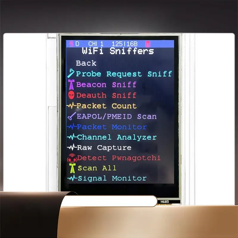 

N35R-Smart Display ESP32 Макетная плата Marauder 2,8 дюйма 240X320 Портативная прошивка 1.7.2 CYD Marauder 2432R028