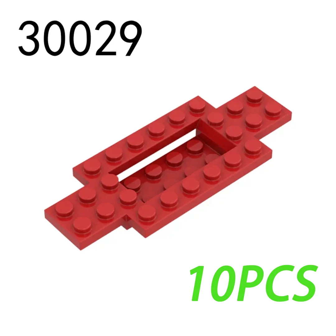 MOC 30029 Technic Building Blocks Parts 4x10 Vehicle Chassis Frame Recessed Center DIY Assembly Bricks Toy 50g/10PCS